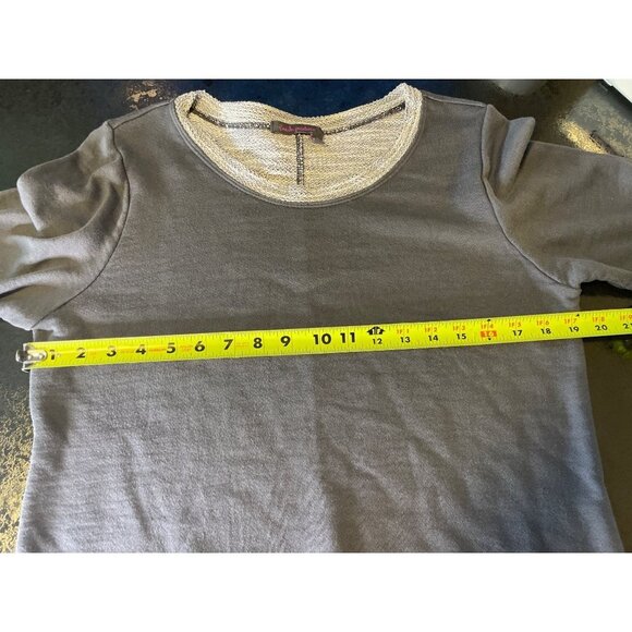 Fresh Produce Soft Blue Round Neck 3/4 Sleeve Made in USA Top Sz 14 - Picture 7 of 11